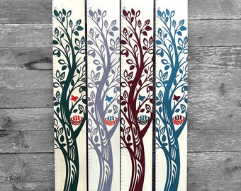 The Growing Tree Wooden Growth Chart for Kids | Wood Height Chart | Tree Growth Chart for Kids | Wooden Growth Chart | Growth Chart Ruler