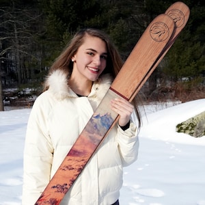 Guest Book / Wedding Guest Book Alternative / Wedding Guest Book Ideas / Personalized Wedding Memento / Wedding Guestbook / Wooden Ski Pair