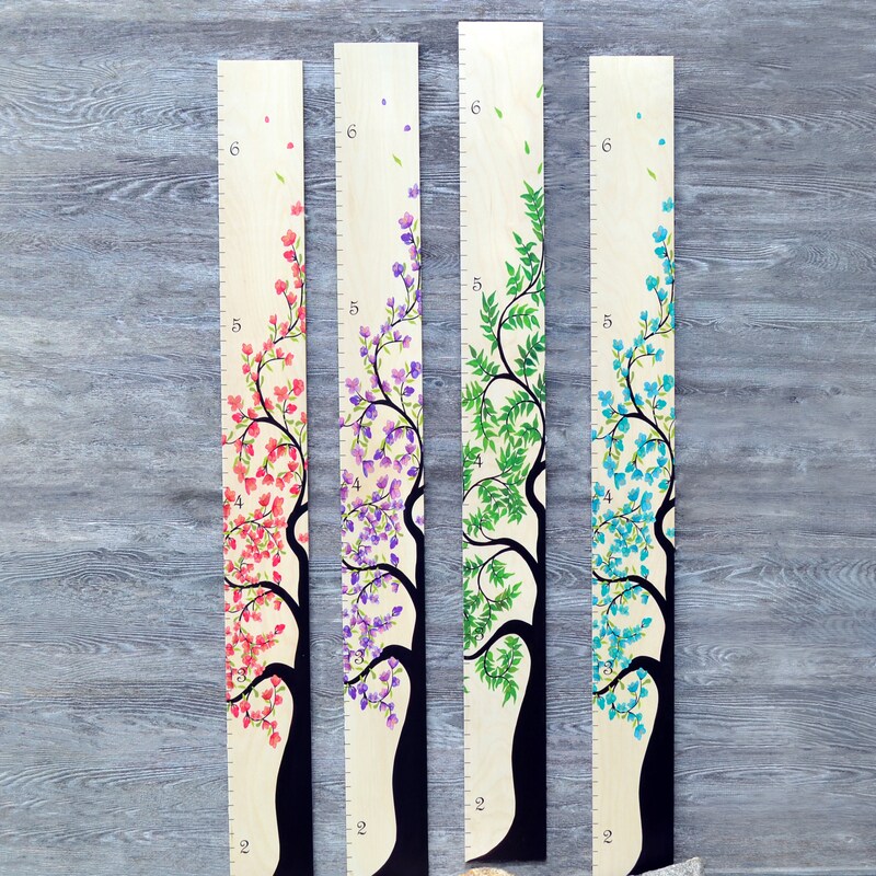 Wood Growth Chart Etsy