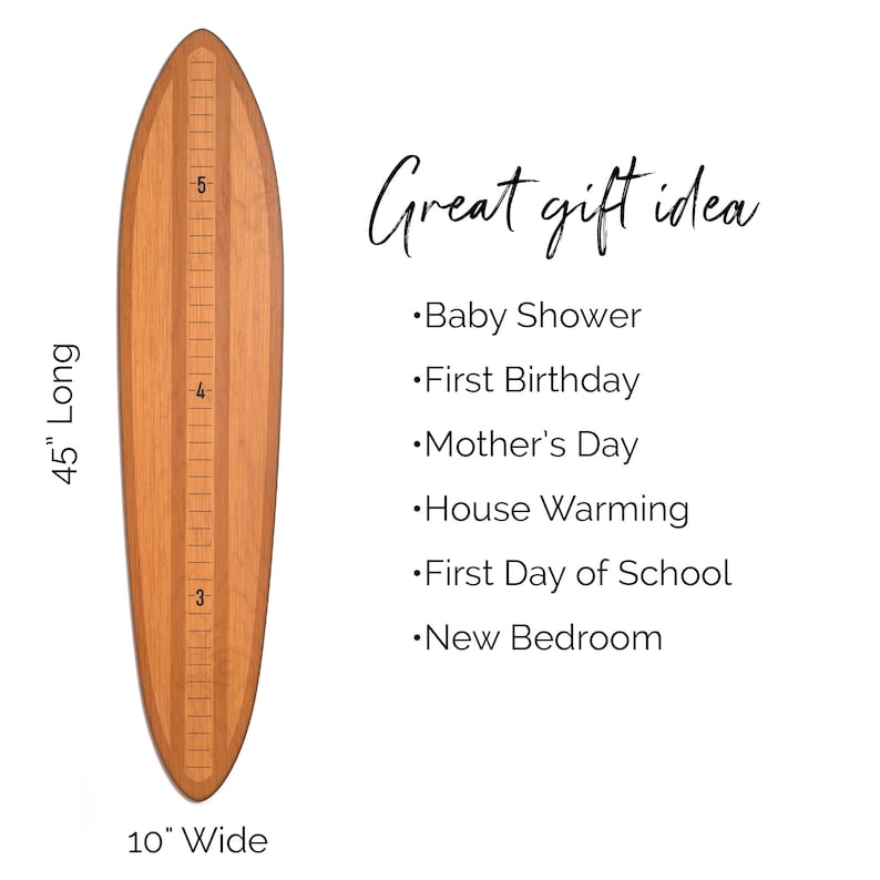 Retro Wooden Growth Charts / Kids Wood Height Chart / Baby Shower Gift / Personalized Growth Chart image 3