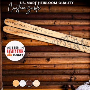Personalized Family Established Sign Ski Decor |Skier Gift |Rustic Cabin Decor |Mountain House Decor Skiing Wall Art,Ski Wall Art Cabin Sign