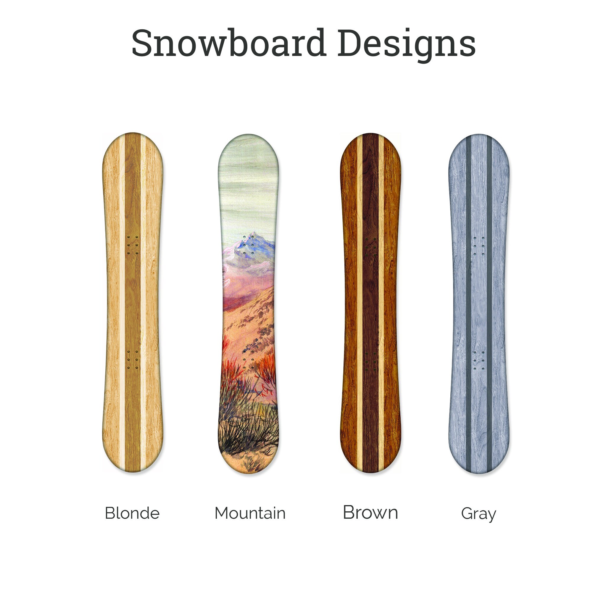 Snowboard Growth Chart for Kids / Wooden Height Chart for Etsy