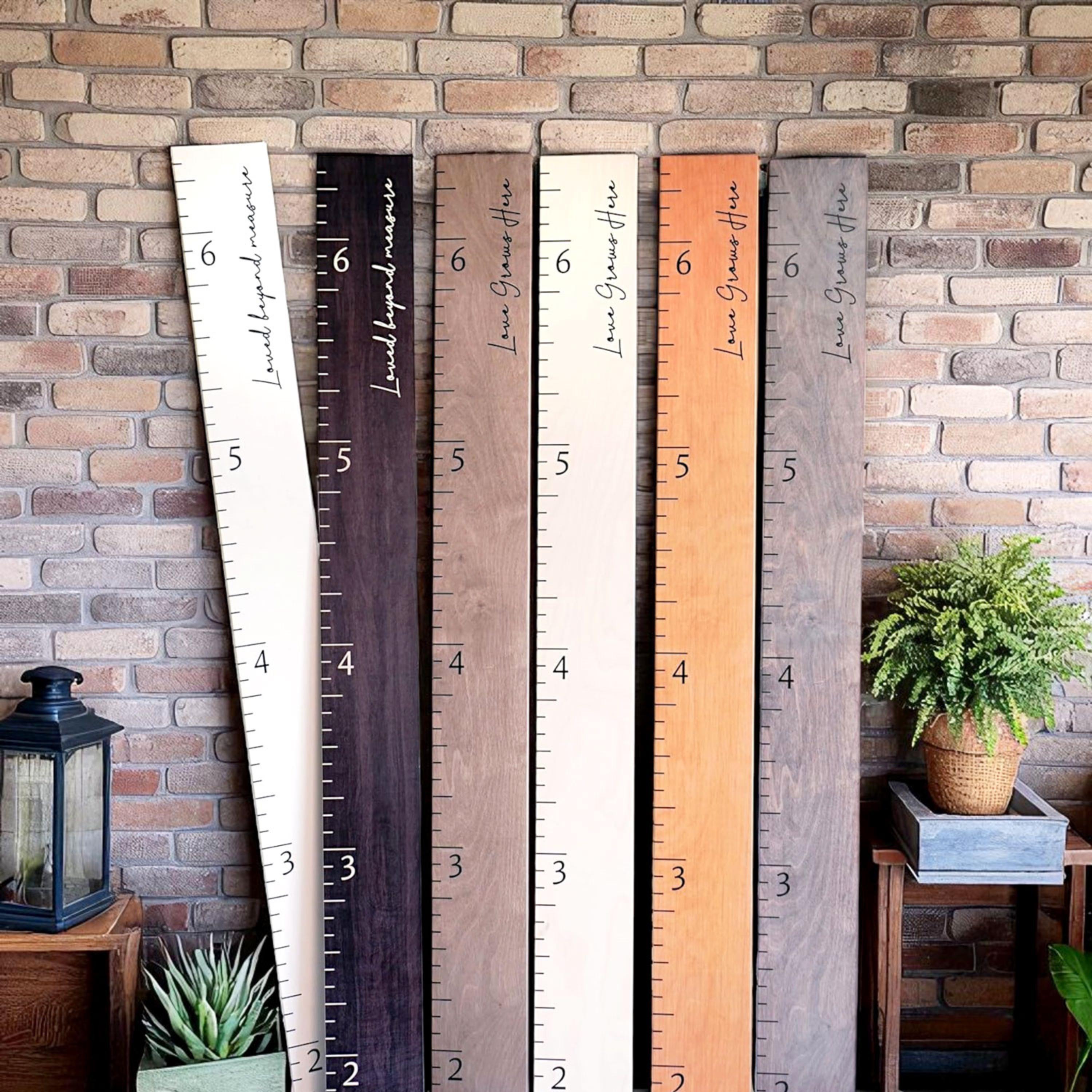 Child Height Chart For Wall Oak Faced Height Chart, MDF Children's ...
