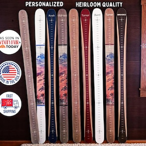 Ski growth chart for kids-national park,childrens growth ruler measure,kid height chart mountain nursery decor,Colorado baby boys room decor