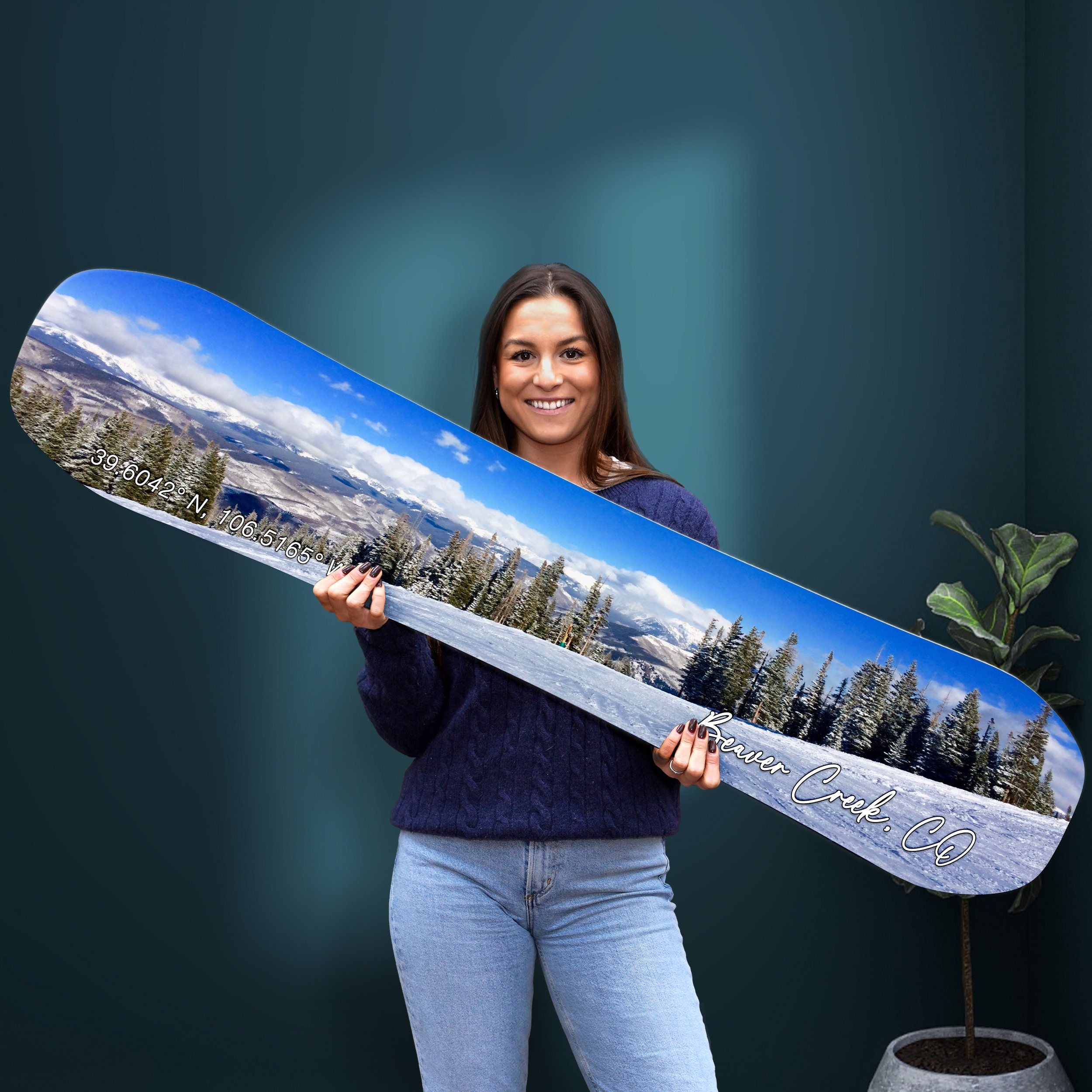 Beaver Creek Colorado Snowboard Print | Housewarming Gift