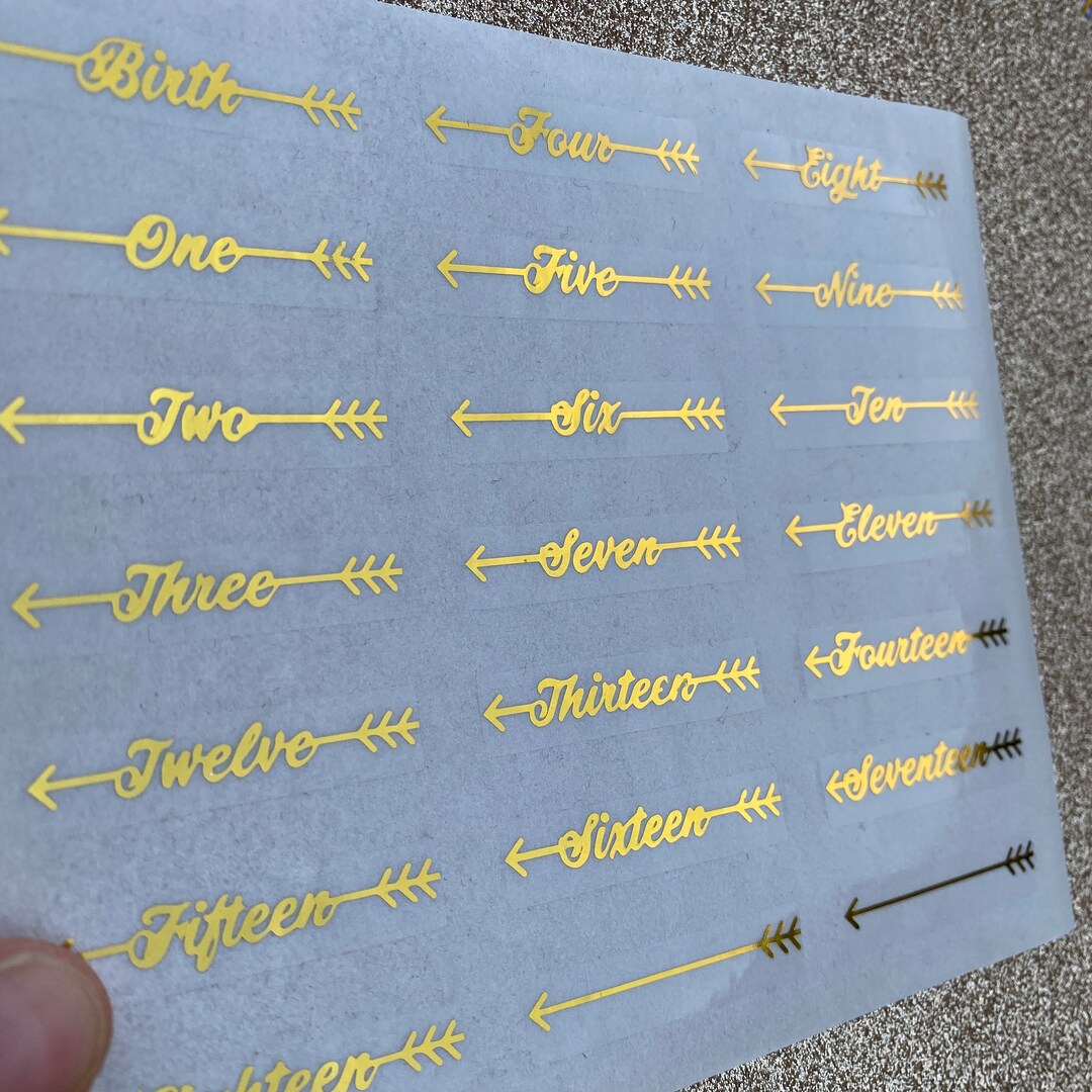 Growth Chart Stickers to Mark Measure Height of Children Available in