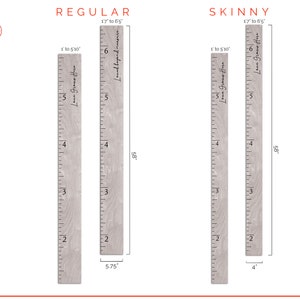 Farmhouse Boho Wooden Growth Chart + Height Chart Ruler + Family Growth ...