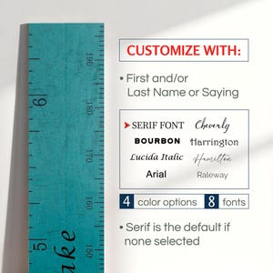 Personalized Wooden Growth Chart Ruler – Custom Kids Height Tracker ...