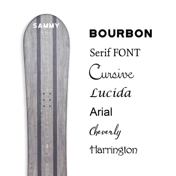 Snowboard Height Chart