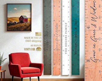 Personalized Growth Chart for Kids-Wood Growth Chart-Kids Growth Chart Wooden Height Chart for Kids Ruler Growth Chart,Kid Measurement Board