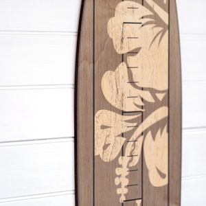 Vintage Surfboard Wooden Growth Charts for Kids, Boys and Girls Wooden Surfboard Signs Surfboard Wall Decor Plaque image 8