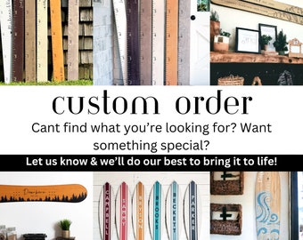 Custom Order, Custom growth chart, custom wedding, you choose color, design your own, DIY, personalize, custom requests, create your own