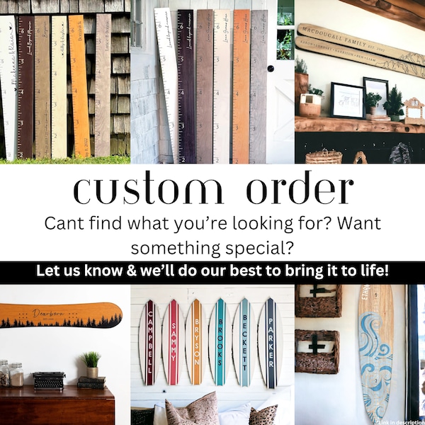 Custom Order, Custom growth chart, custom wedding, you choose color, design your own, DIY, personalize, custom requests, create your own