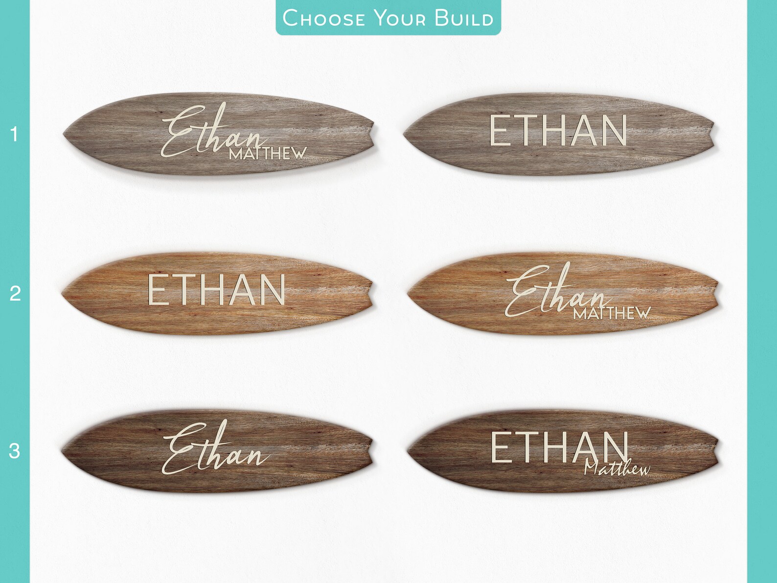 Surfboard Name Sign for Nursery or Children's Room Etsy