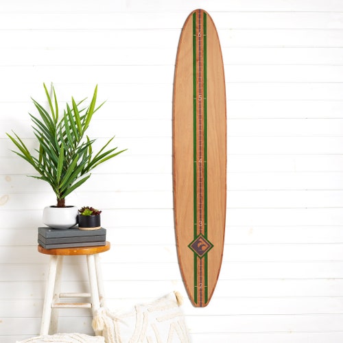 Classic Wave Longboard Classic Surfboard Growth Chart Etsy