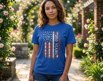 Camiseta sin mangas con la bandera estadounidense del 250 aniversario (1776-2026) / Camiseta patriótica de verano para el aniversario de la independencia de EE. UU.