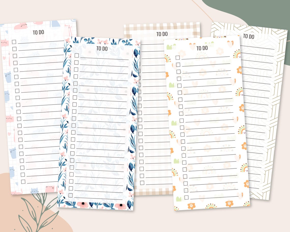 15 Printable to Do Lists – Cute Daily Task Planner | Floral, Avocado ...