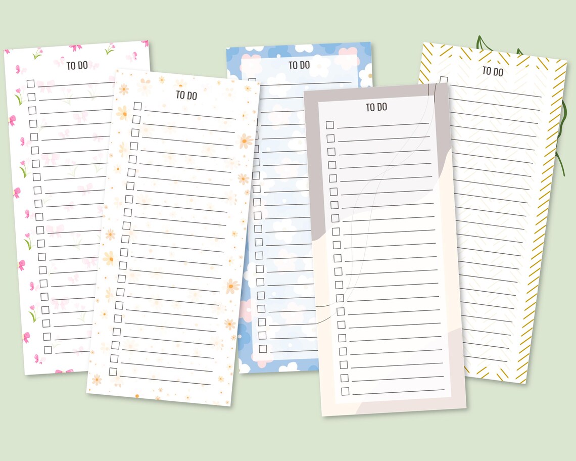 15 Printable to Do Lists – Cute Daily Task Planner | Floral, Avocado ...