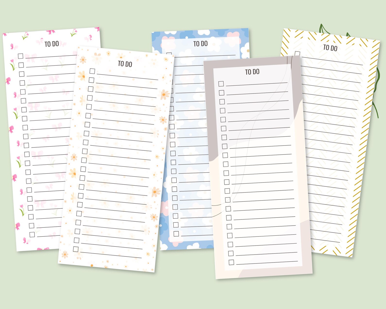 15 Printable to Do Lists – Cute Daily Task Planner | Floral, Avocado ...