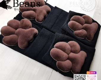 Cute Plush Paws Socks, paws gloves