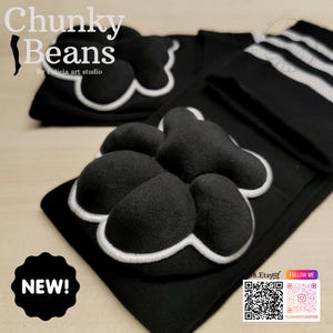 Cute Plush Paws Socks, plush paws gloves