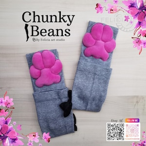 Cute Plush Paw Pad Socks – Cozy Animal Paws for Your Feet | Unique Gift Idea | Soft & Warm Footwear