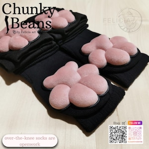 Lindos calcetines de peluche con forma de patas, guantes con forma de patas