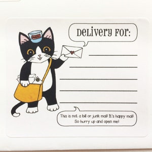 Mail Kitties Delivery for Mailing Labels Set of 12 image 1