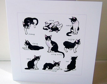 Nine Lives Greeting Card