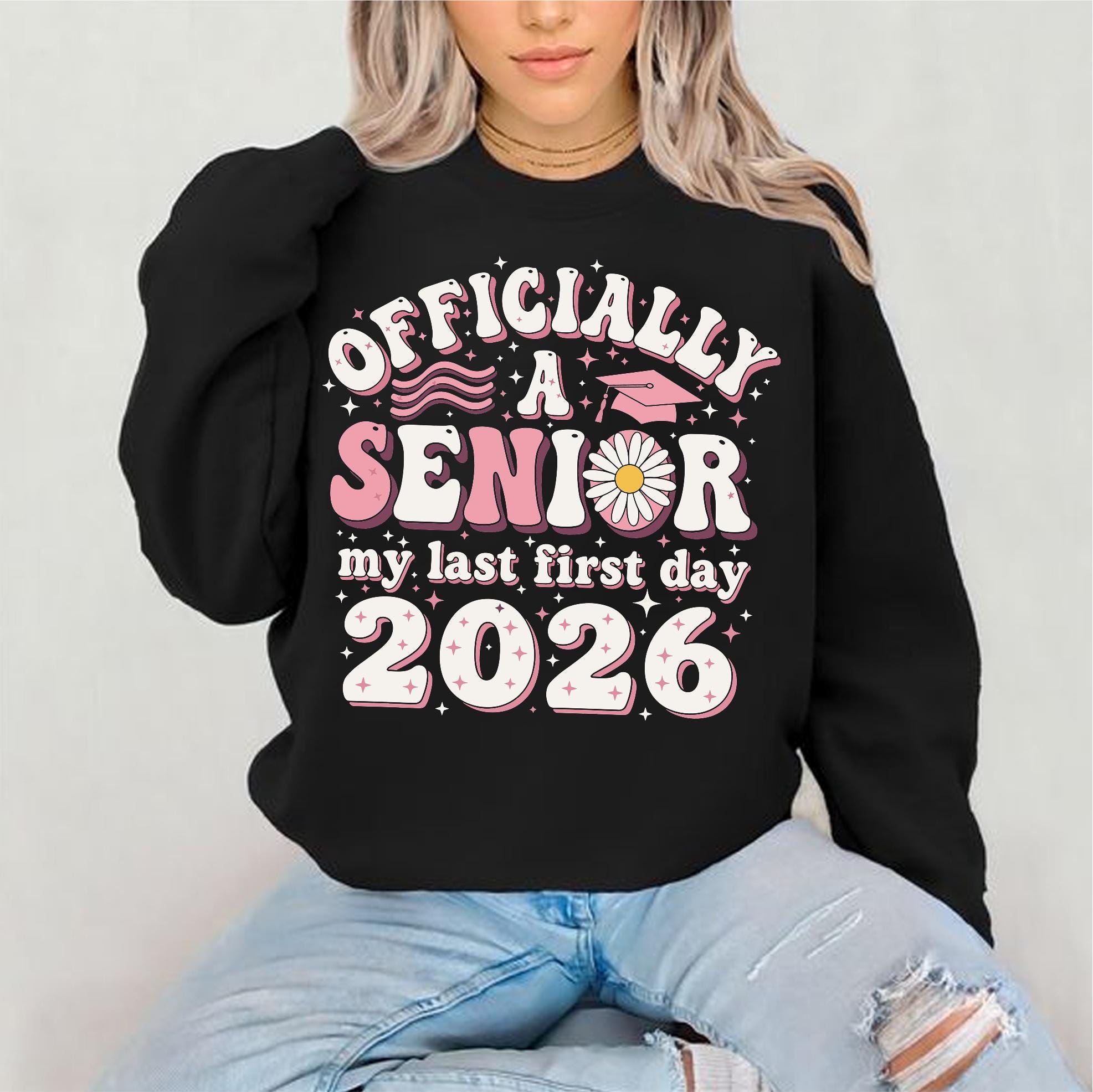 Officially a Senior 2026 SVG PNG My Last First Day Groovy Back to ...