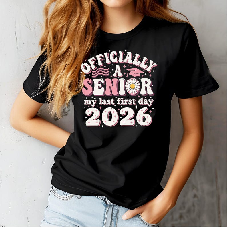 Officially a Senior 2026 SVG PNG My Last First Day Groovy Back to ...