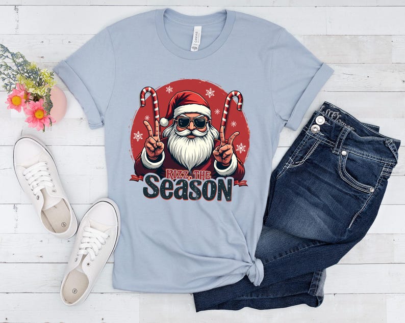 Rizz the Season SVG PNG, Cool Santa Christmas Design Xmas, Holiday ...