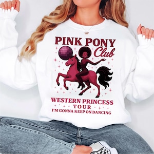 WLW Pride Music Png  Sapphic Lesbian Clipart Pink Pony Club SVG  Midwest Princess Tour Design  Keep On Dancing SVG