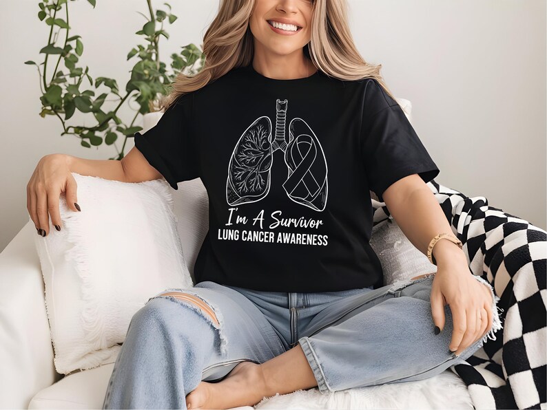 I’m A Survivor Lung Cancer Awareness SVG PNG White Ribbon SVG Lung ...