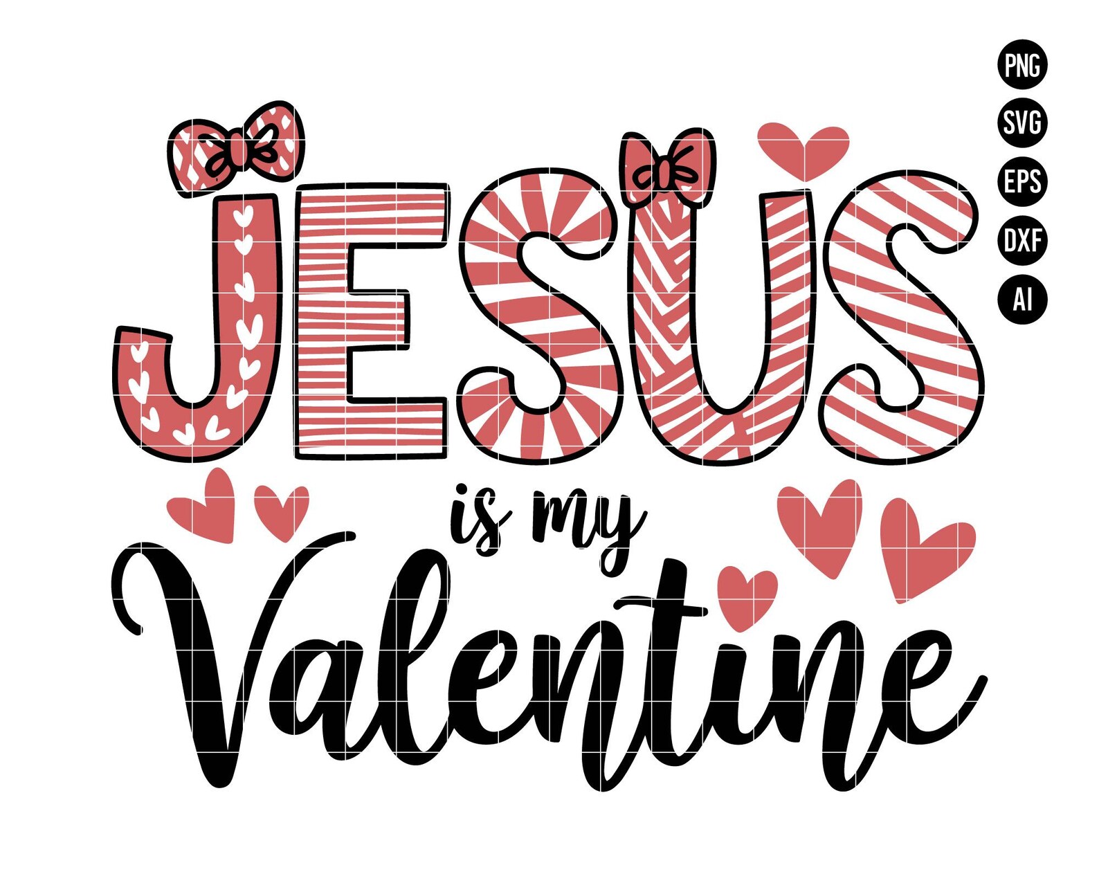 Jesus is My Valentine PNG, Christian Valentine Quote Design SVG ...
