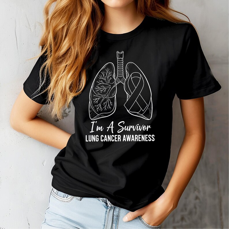 I’m A Survivor Lung Cancer Awareness SVG PNG White Ribbon SVG Lung ...