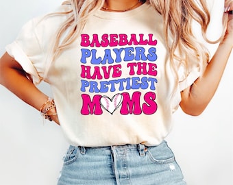 Los jugadores de béisbol tienen las mamás más lindas PNG Mamá de béisbol SVG Día de la Madre Mamá Amante del béisbol Temporada de béisbol PNG Descarga digital