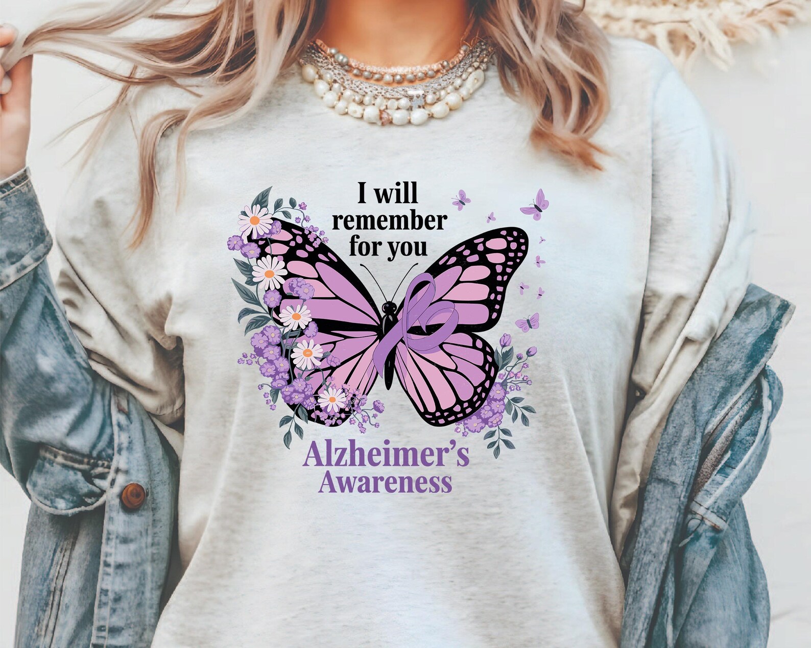 Alzheimer’s Awareness Butterfly SVG, I Will Remember for You PNG ...