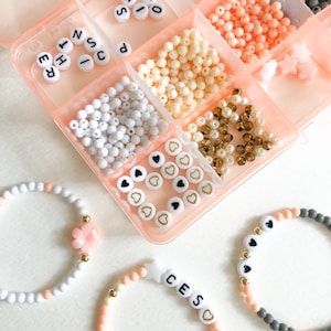 Autrucker 85pcs Girls' Bracelet Making Kit, 97 Bead Bracelet Kit, Pendants, Bracelets and Necklaces, Bracelet and Necklace Making, Creative for Teen Girls