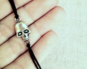 halloween jewelry, personalized gender neutral friendship bracelet, pirate skull wish bracelet, best friends jewelry, nautical gift for dad