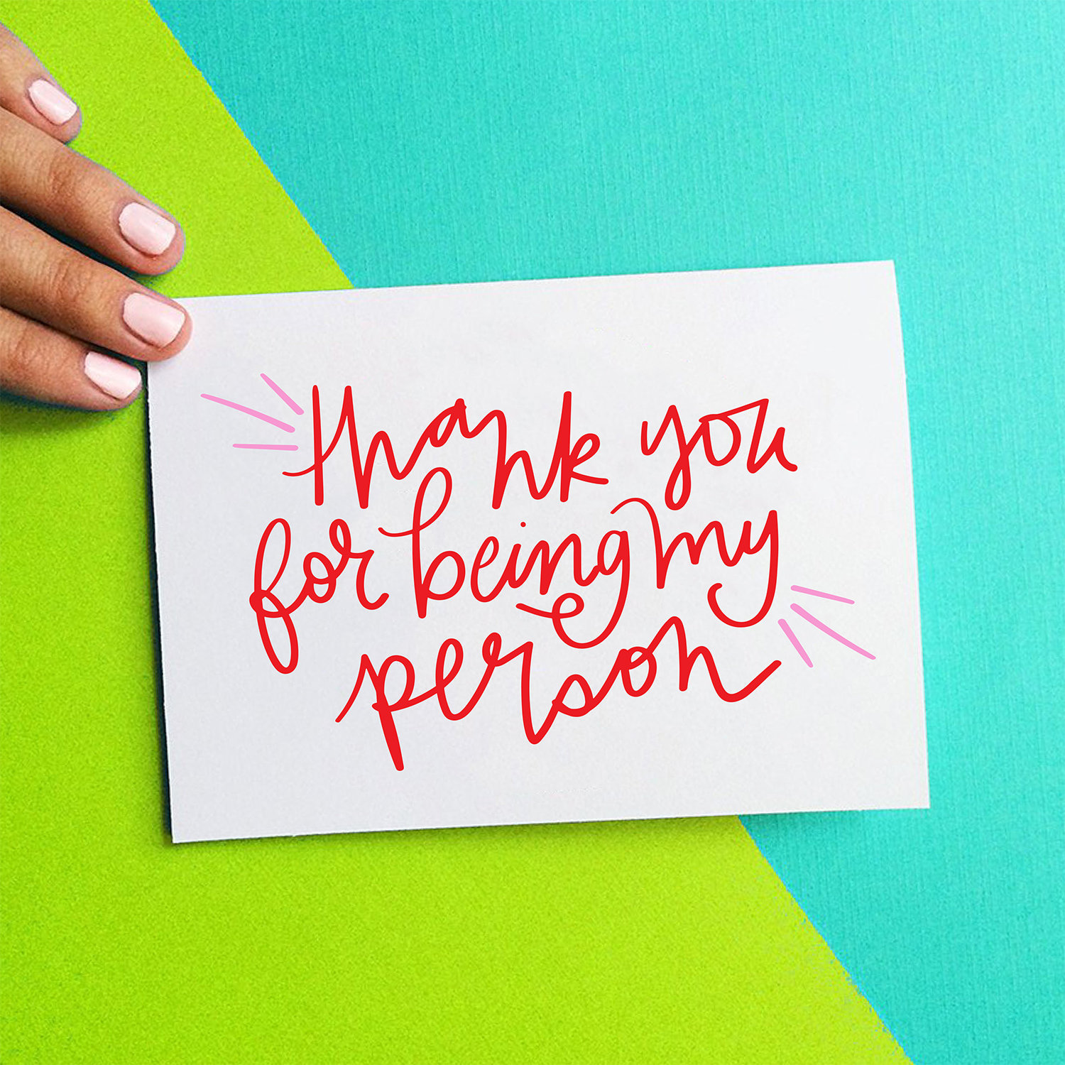 Mother's Day Card for Mom Thank You for Being My Person - Etsy India