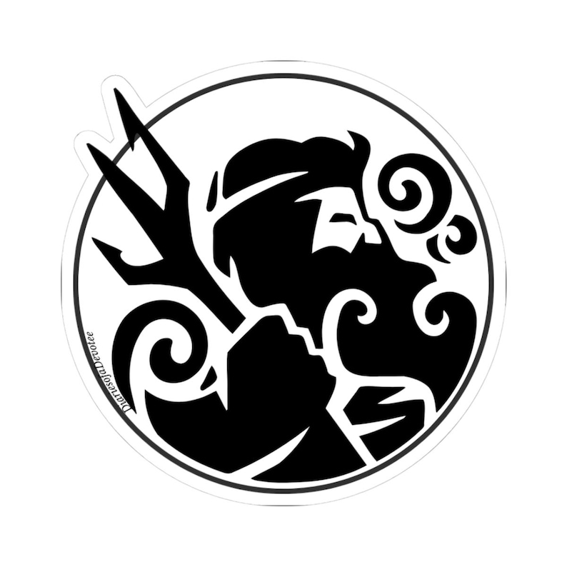 Poseidon Symbol Sticker | Greek God of the Sea Vinyl Sticker | Trident ...