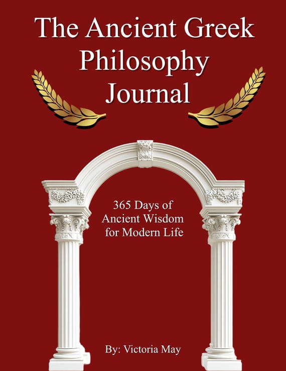 Ancient Greek Delphic Maxims Philosophy Journal PDF | 365 Daily Reflection Prompts | Hellenic Pagan Devotional | Spiritual Download