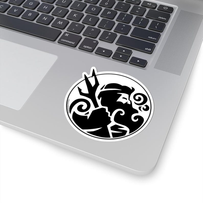 Poseidon Symbol Sticker | Greek God of the Sea Vinyl Sticker | Trident ...