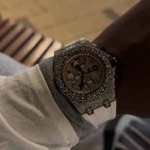Moissanite Watch Rare Arabic Dial