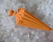 vintage barrette peach umbrella SALE