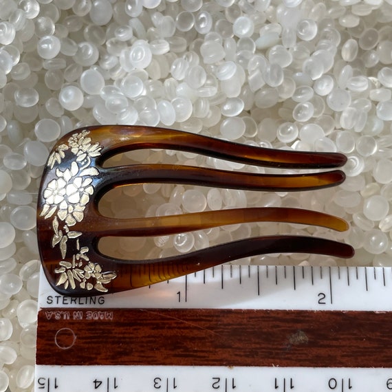 Tortoiseshell color hair pin , plastic hair fork, ch… Gem