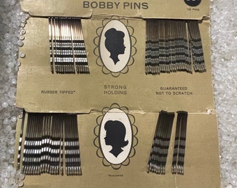 Vintage Bobby pins, Vassar hair pins, 82 pins,