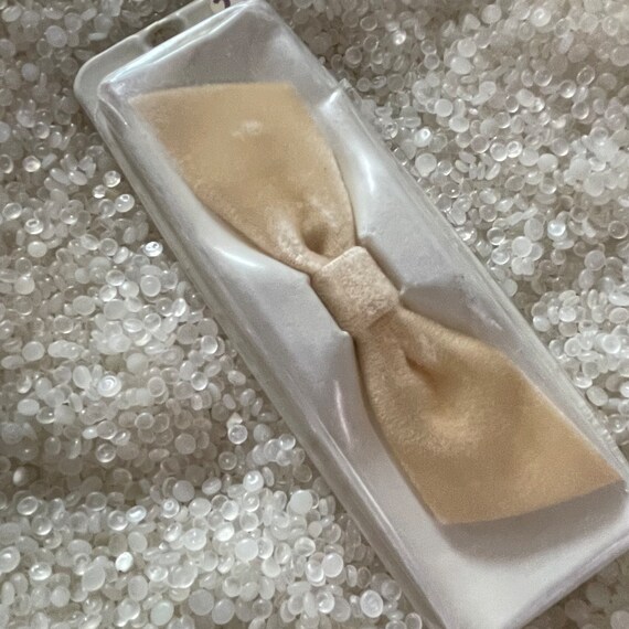 vintage velvet hair bow, velvet  ribbon, like new… - image 2