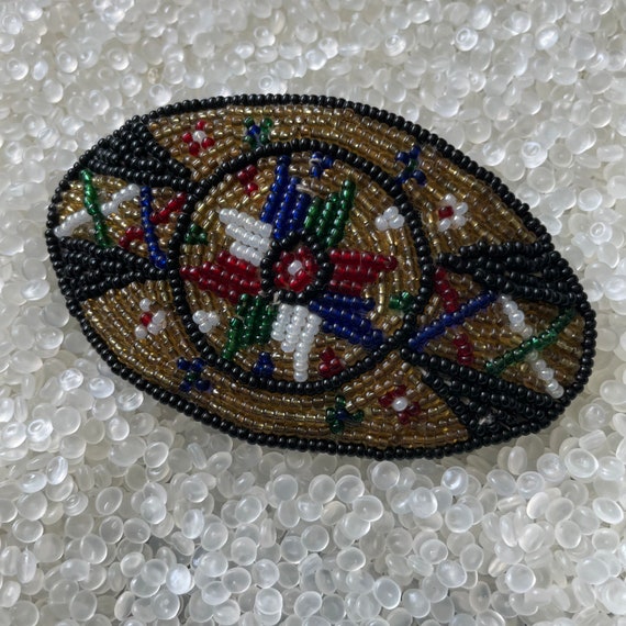 Vintage barrette, Native American,  influence han… - image 1